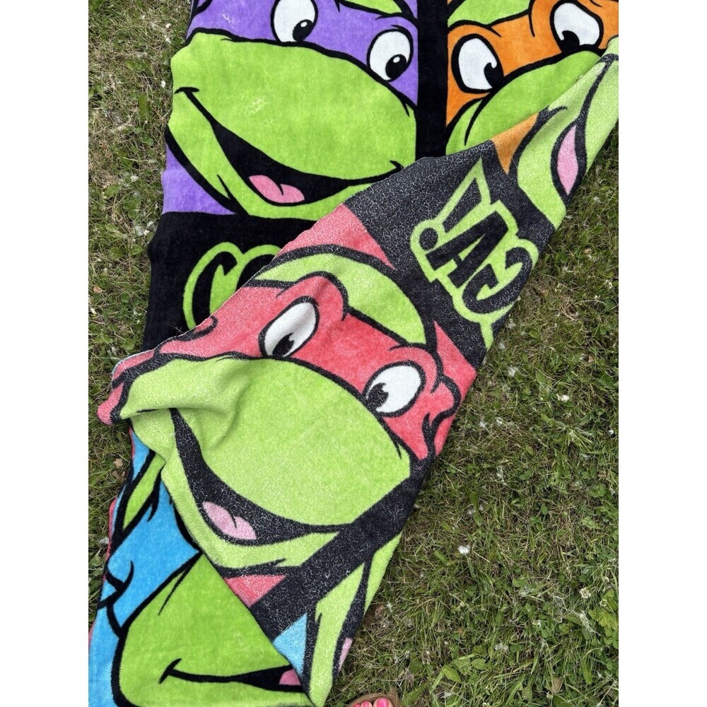 Teenage Mutant Ninja Turtles Fleece Blanket Throw COWABUNGA Nickelodeon 50x36 in - Picture 2 of 7